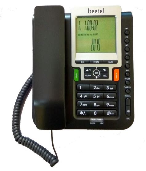 Buy Beetel M71greyblack Corded Landline Phone Black Online At Best