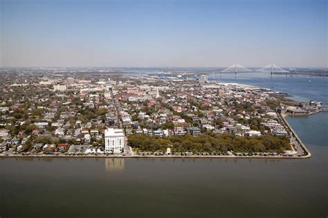 Charleston South Carolina Battery Waterfront Aerial By Dustin K Ryan