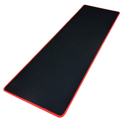 Non Slip Rubber Large Gaming Mouse Pad And Cloth Surface Black