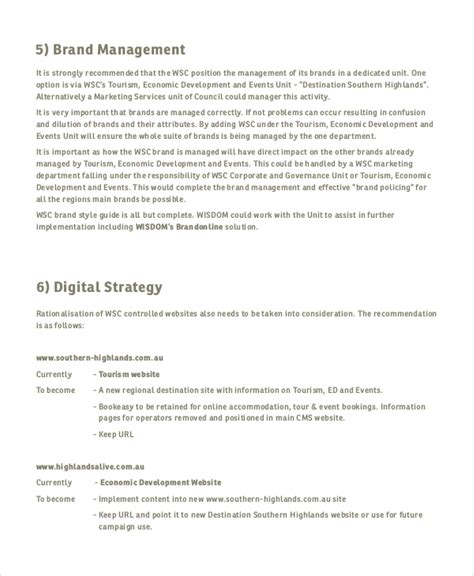 sample branding strategy  documents  word