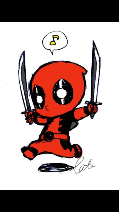 Baby Deadpool Draw Pinterest Chibi Babies And Marvel