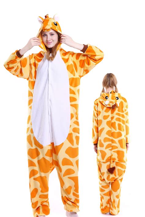 Giraffe Kigurumi Onesie Pajamas Soft Flannel Unisex Animal Costumes