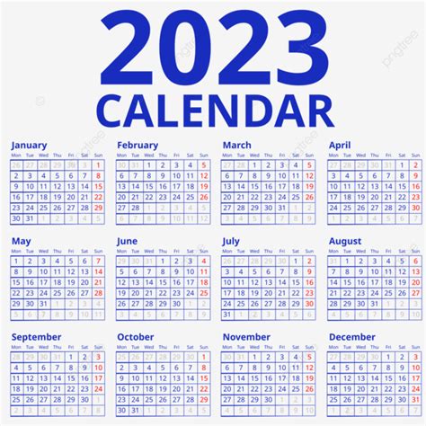 Gambar 2023 Kalender Meja Biru Desain Sederhana Kalen