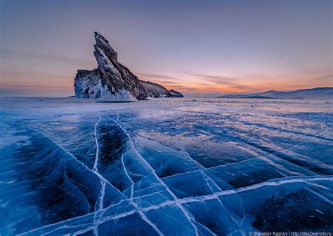 Day 1 Of Winter Ice Of Lake Baikal Ice Crossing