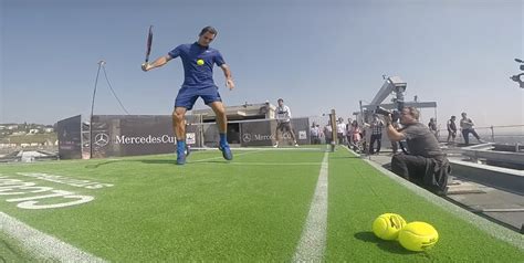 Federer Nails Tweener On A Roof Tennismash