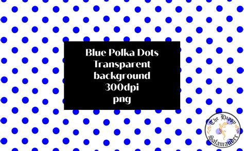 Blue Polka Dots Graphic By Thehappysalamander · Creative Fabrica