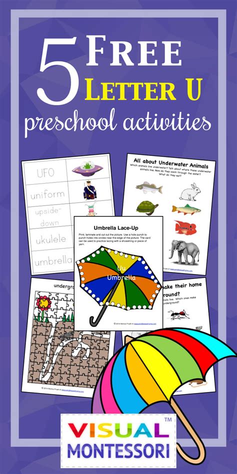 Sandpaper letters are part of the montessori approach to learning how to read. Preschool lesson plan for the letter u