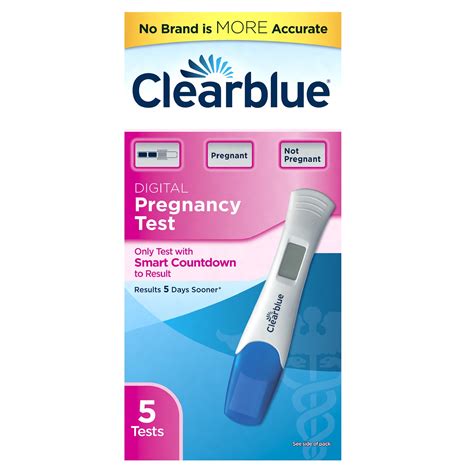 Buy Clearblue Digital Pregnancy Test With Smart Countdown 5 Pregnancy
