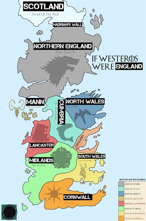 Map Of Westeros Great Britain Maps Of The World Images