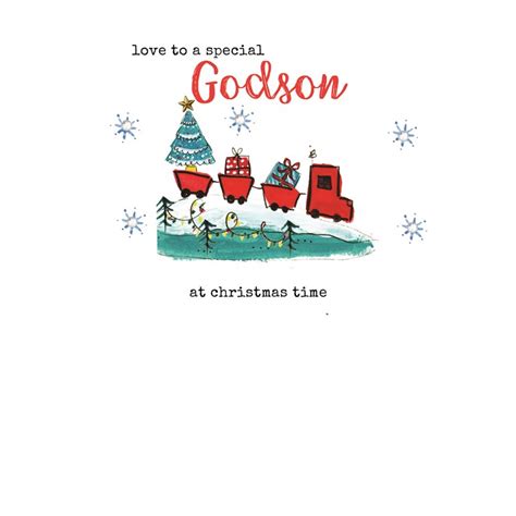 Cards Godson Christmas Card Laura Sherratt Designs Ltd