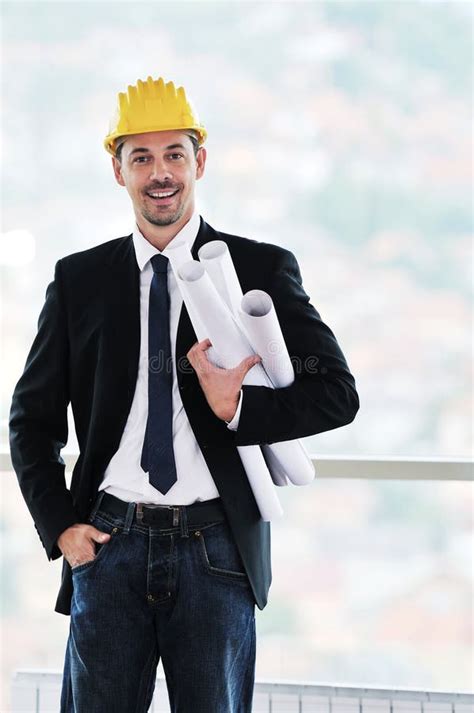 Young Architect Team Stock Image Image Of Helmet People 10977089