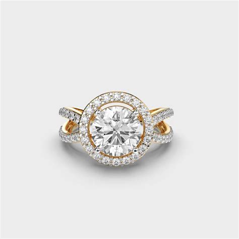 1 Carat Classic Halo Diamond Ring Jewelbox