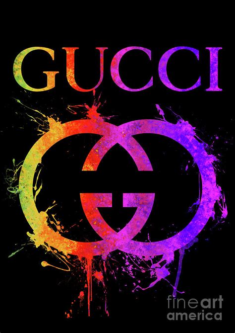 New standout pieces added daily. Gucci Logo - 78 Digital Art by Prar Kulasekara