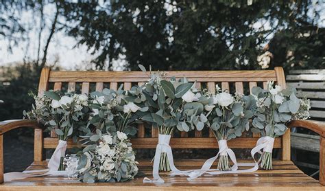 Classic wedding bouquets, natural weddings, roses, silver. bridal-bouquets-wedding-flowers-eucalyptus-wedding - Clock ...