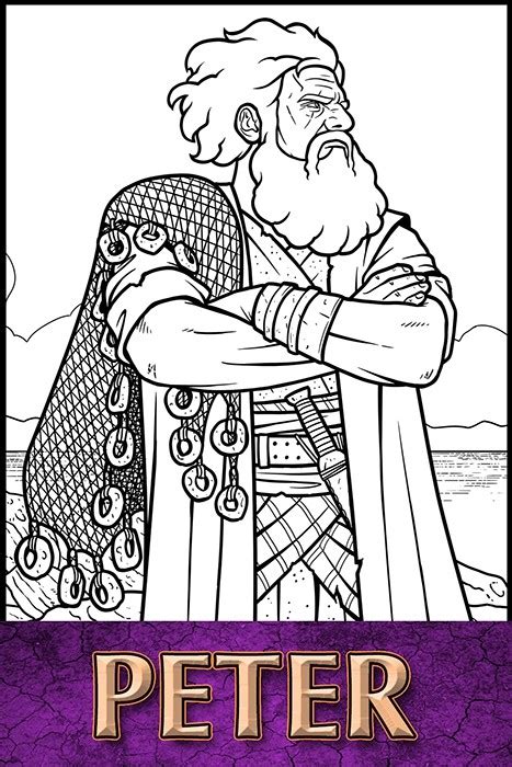 The Apostles Of Jesus Christ Peter Coloring Page The Heroes Of The