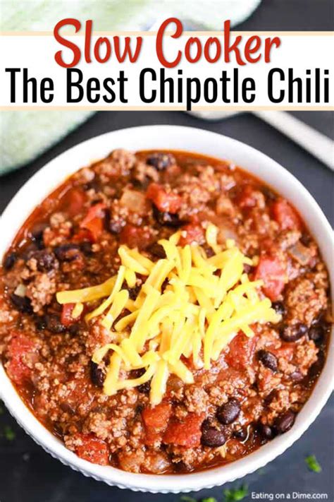 The main flavor of the chili is based on the chipotle pepper and adobo sauce. Crock Pot Chipotle Chili Recipe - Delicious slow cooker chili