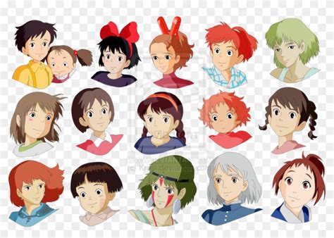Girls Studio Ghibli By Krosi Female Characters Anime Studio Ghibli