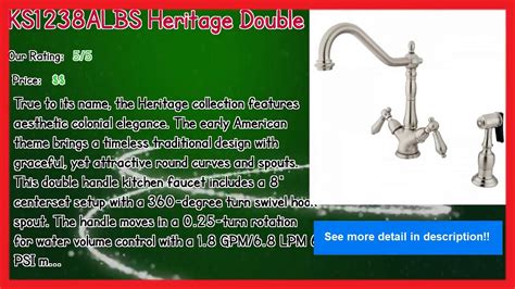 Find a functional and stylish faucet for your bathroom or kitchen at menards®! Menards Kitchen Faucets With Sprayer In 2019 - YouTube