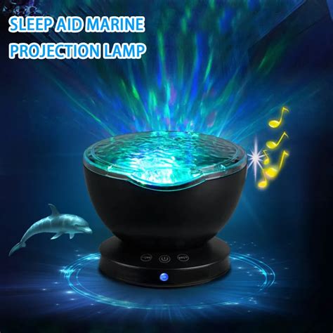 Starry Sky Ocean Wave Projector With Music Player Novelty 7 Color