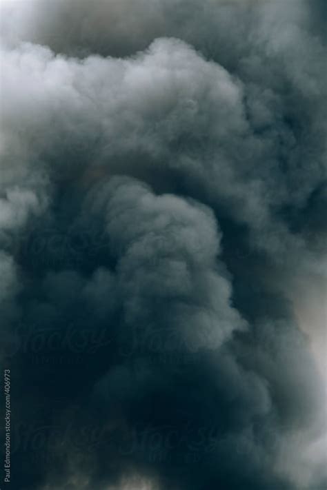 Smoke Rising Into Sky From 5 Alarm Fire By Paul Edmondson Smoke Fire