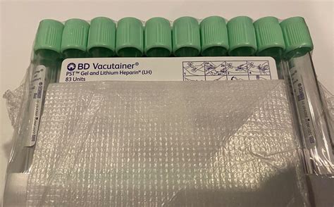 BD Vacutainer PST Gel Lithium Heparin Ml Etsy