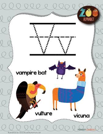 Letter V Animals | Printable Poster | Animal writing, Letter v, Animal