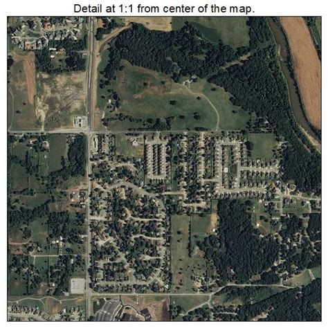 Aerial Photography Map Of Jenks Ok Oklahoma