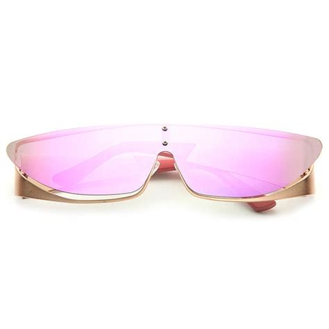 rihanna designer inspired polarized slim mirror shield sunglasses cosmiceyewear