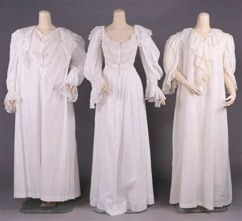 Three Cotton Nightgowns 1890s Nov 18 2020 Augusta Auctions In Vt