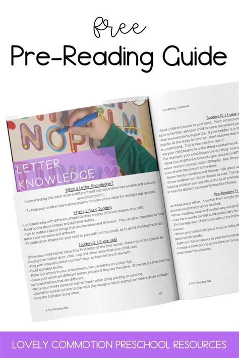 Pre Reading Skills Guide In 2021 Preschool Resources Reading Skills