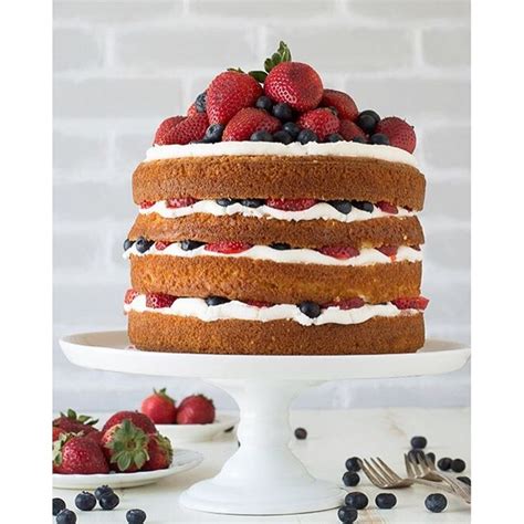 Fresh Berry Naked Cake By Beth Thefirstyear Quick Easy Recipe The
