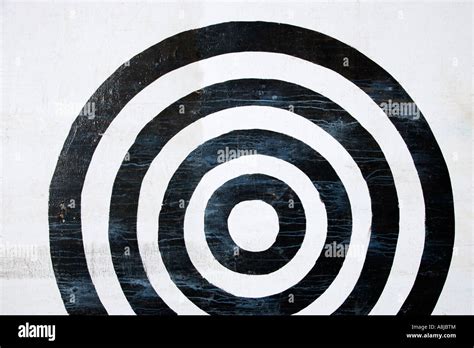 Black And White Bullseye Target Stock Photo Alamy