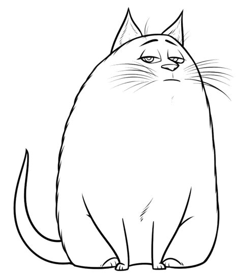 Welcome to the cat coloring pages section of color mountain. Fat Cat Coloring Pages at GetColorings.com | Free ...