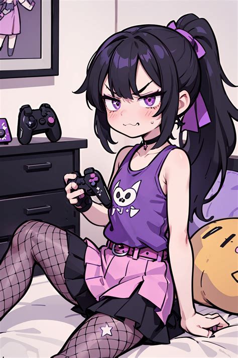 Laura Your Annoyed Gamer Sister — Yodayo