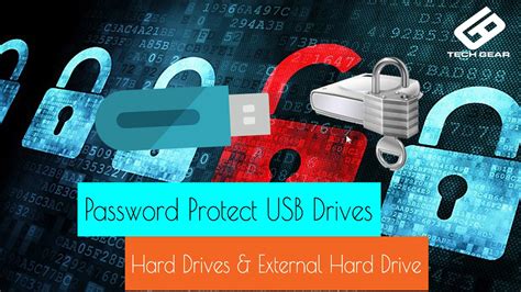 How To Password Protect Usb Drives Hard Drives And External Hard Drive