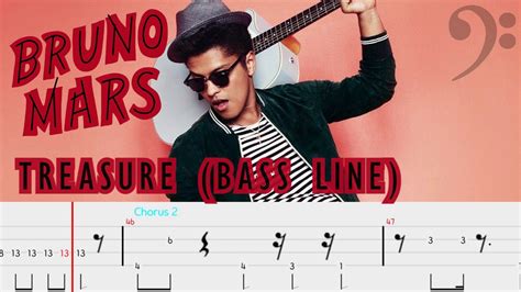 Bruno Mars Treasure Official Bass Tabs By Chamis Bass Youtube