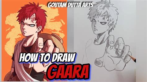 How To Draw Gaara From Naruto Step By Step Easy Anime Drawing Youtube