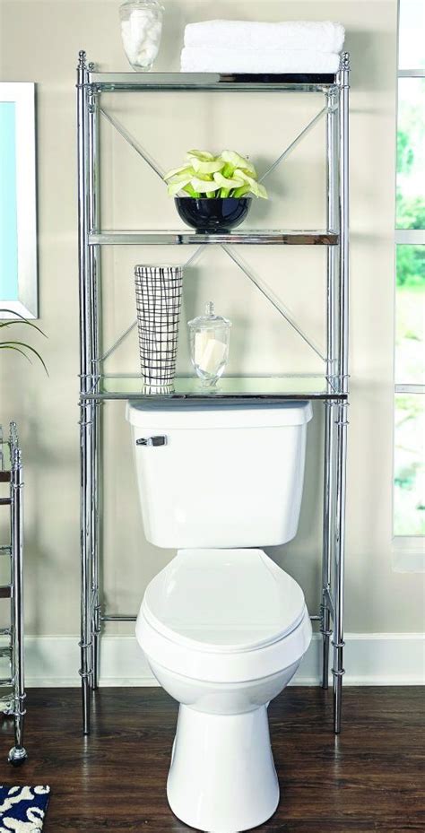 Over toilet shelf design doesn't take extra space. Surprising over the toilet storage amazon that will ...
