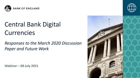 new forms of digital money and central bank digital currencies webinars bank of england