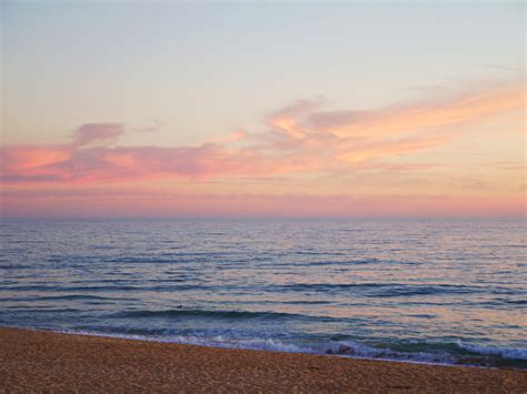 Desktop Wallpaper Calm Beach Sunset Nature Hd Image Picture