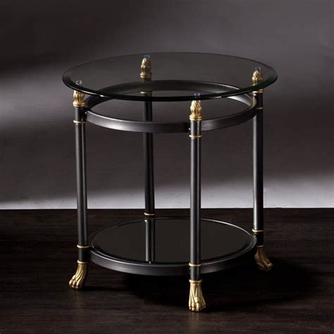 Furniture and accents for every room. Southern Enterprises Allesandro Round Glass End Table in ...