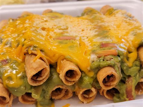 All That Yellow Cheese On Those Rolled Tacos Rmexicanfoodgore