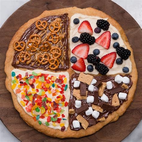 Sugar Cookie “pizza” Recipe By Tasty Recipe Sweet Pizza Fruit