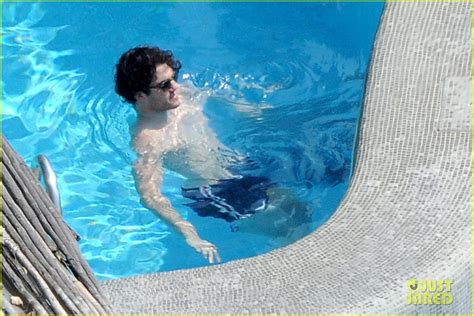 Darren Criss Girlfriend Mia Swier Hit The Pool In Positano Photo Darren Criss