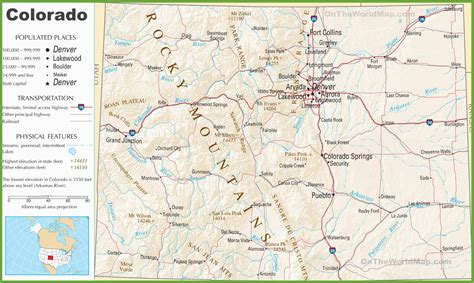 Colorado Mile Marker Map