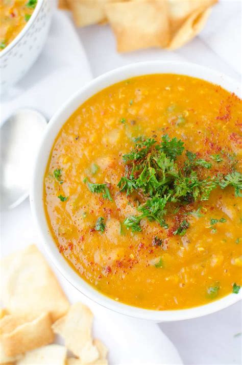 Red Lentil Soup Recipe Lentil Soup Recipes Lentil Recipes Red