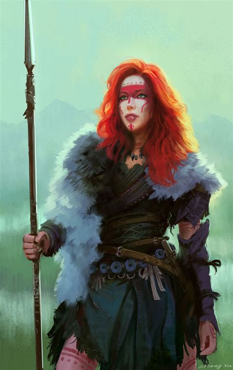 Viking Character Art Practice By Xu Zhang Viking Character Viking Art Character Portraits