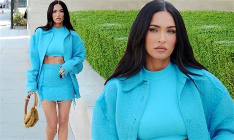 Megan Fox Flashes Her Toned Abs In A Teal Crop Top After The Release Of