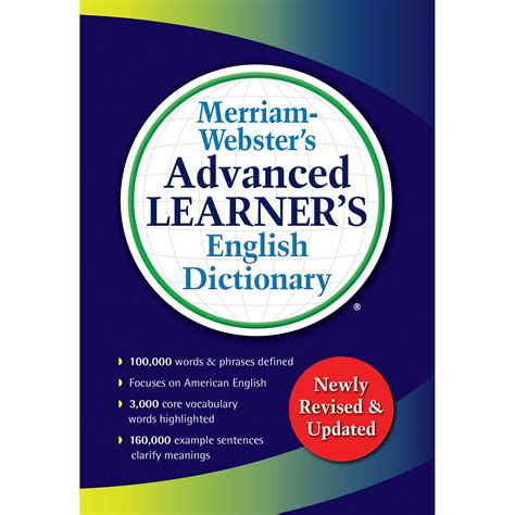 Merriam Websters Advanced Learners English Dictionary Merriam