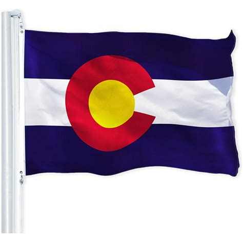 G128 Colorado State Flag 150d Printed Polyester Brass Grommets Flag